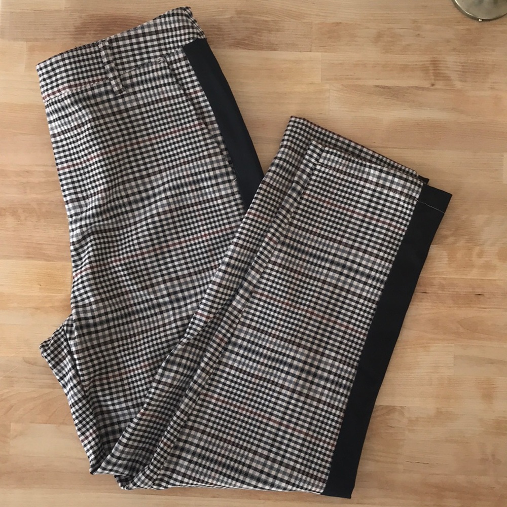 Plaid Stretch Trousers